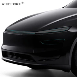 For Tesla Model Y Juniper 2025 TPU Blackened Headlight Taillight Protective Film New Model Y Black Color Changing Lamp Films