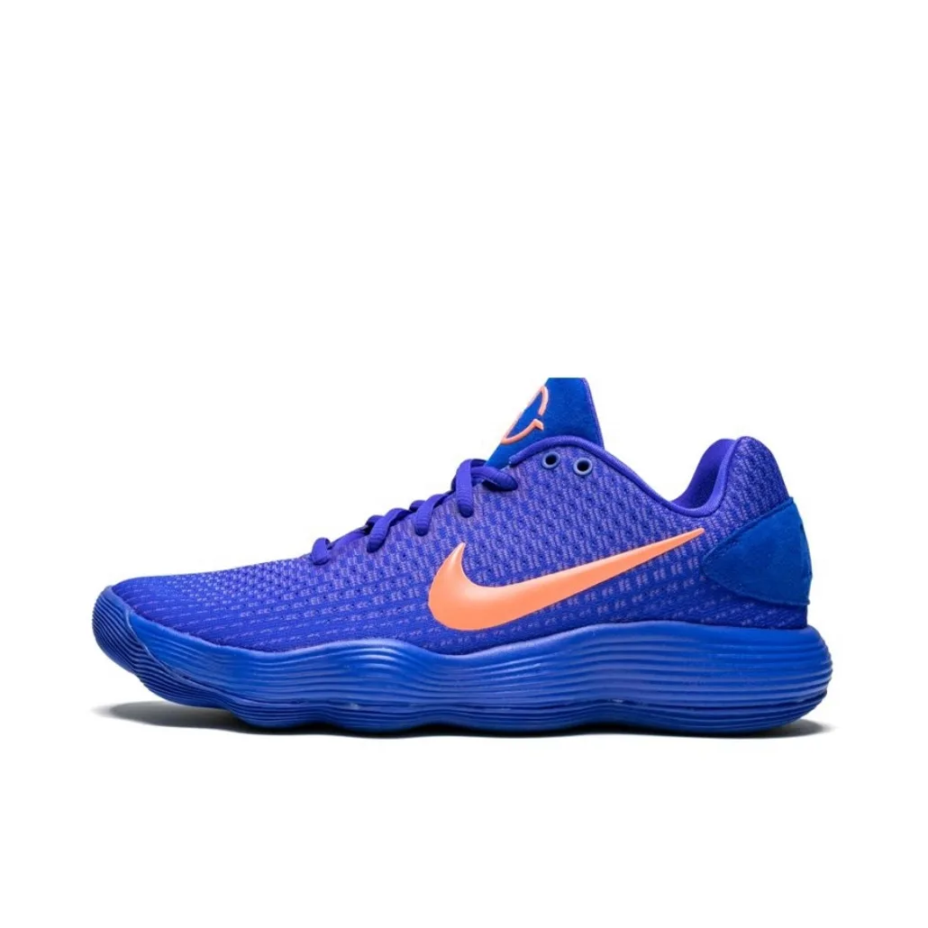 

Nike Hyperdunk 2017 Men Purple Orange Low Wraparound Cushioning Anti-slip Abrasion Resistant Rebound Basketball Shoes 897637-401
