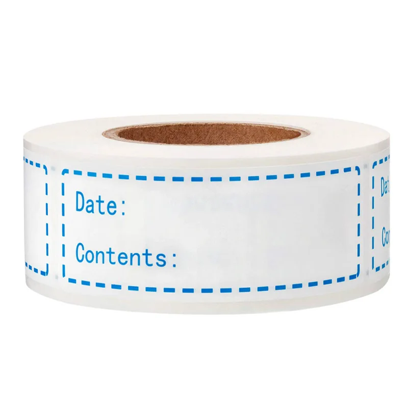 125 Labels/roll Food Storage Label Removable Frozen Stickers Labels Scrapbooking Stickers For Package Stationery Sticker 1x3in