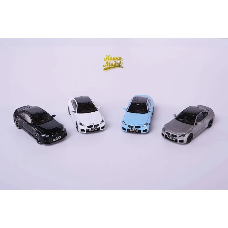 Em estoque: 1:64 BMW M2 G87 modelo de carro de liga de simulação fundida, brinquedo para meninos, item de exibição colecionável para adultos.