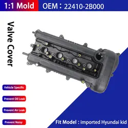 Engine Valve Cover 224102B000 and Gasket For Hyundai i20 i30 ix20 Kia 22410-2B000