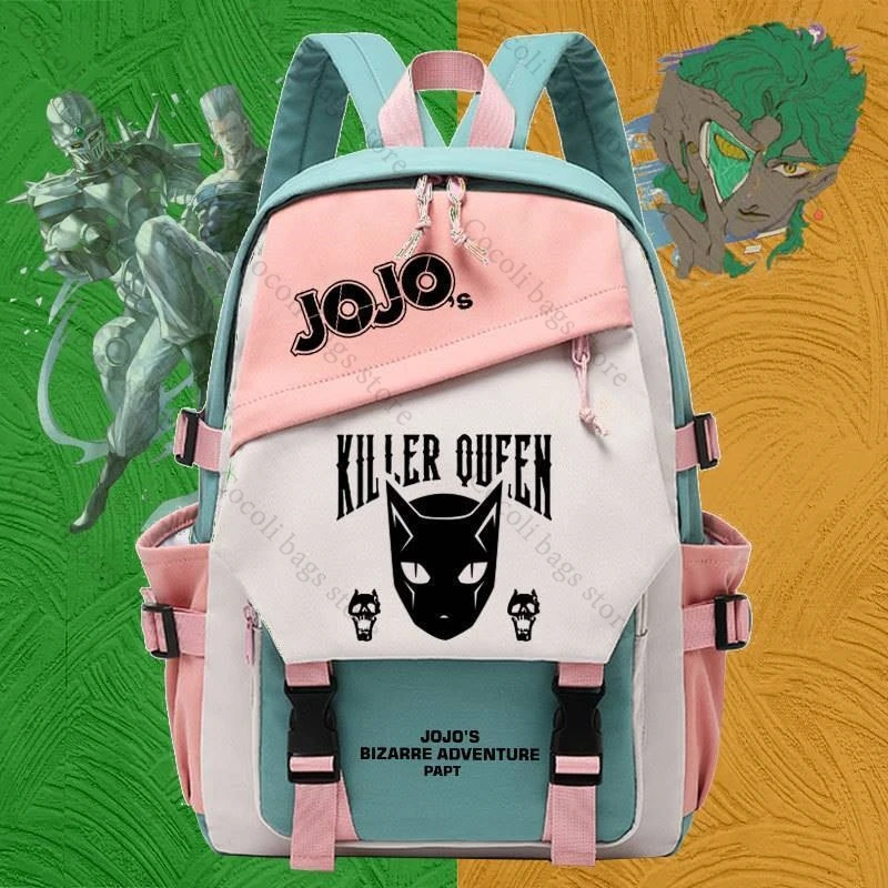 

Anime JoJo's Bizarre Adventure Printing Backpack Large Capacity School Bag for Boys Girls Back to School School Backpack