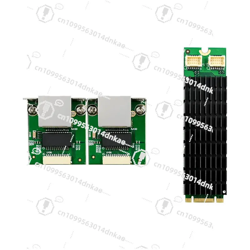 M.2 B + M I226-T2 Dual Electrical Port 2.5G Four-speed Industrial Control Network Interface Card Wired Network Interface Card