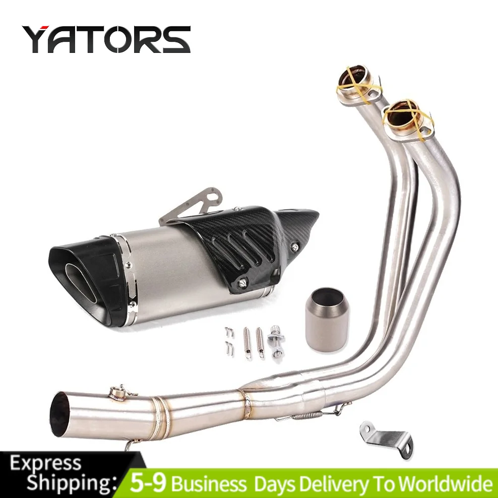 

Full System Exhaust Header Pipe Muffler Tips For Yamaha MT-07 YZF R7 2014-2024 Exhaust Systems Exhausts Pipes