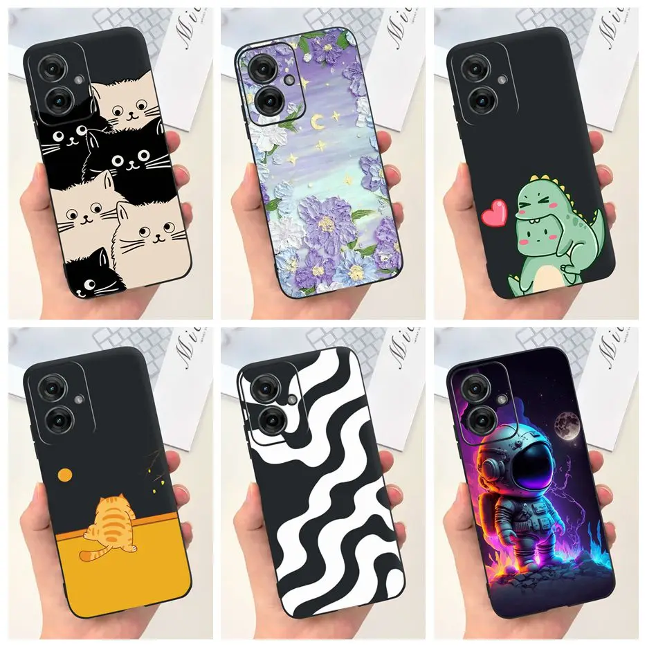 Per Motorola Moto G55 custodia New Fashion Cartoon Cover custodia antiurto per Motorola Moto G85 XT2427-3 G 85 MotoG55 Soft Bags