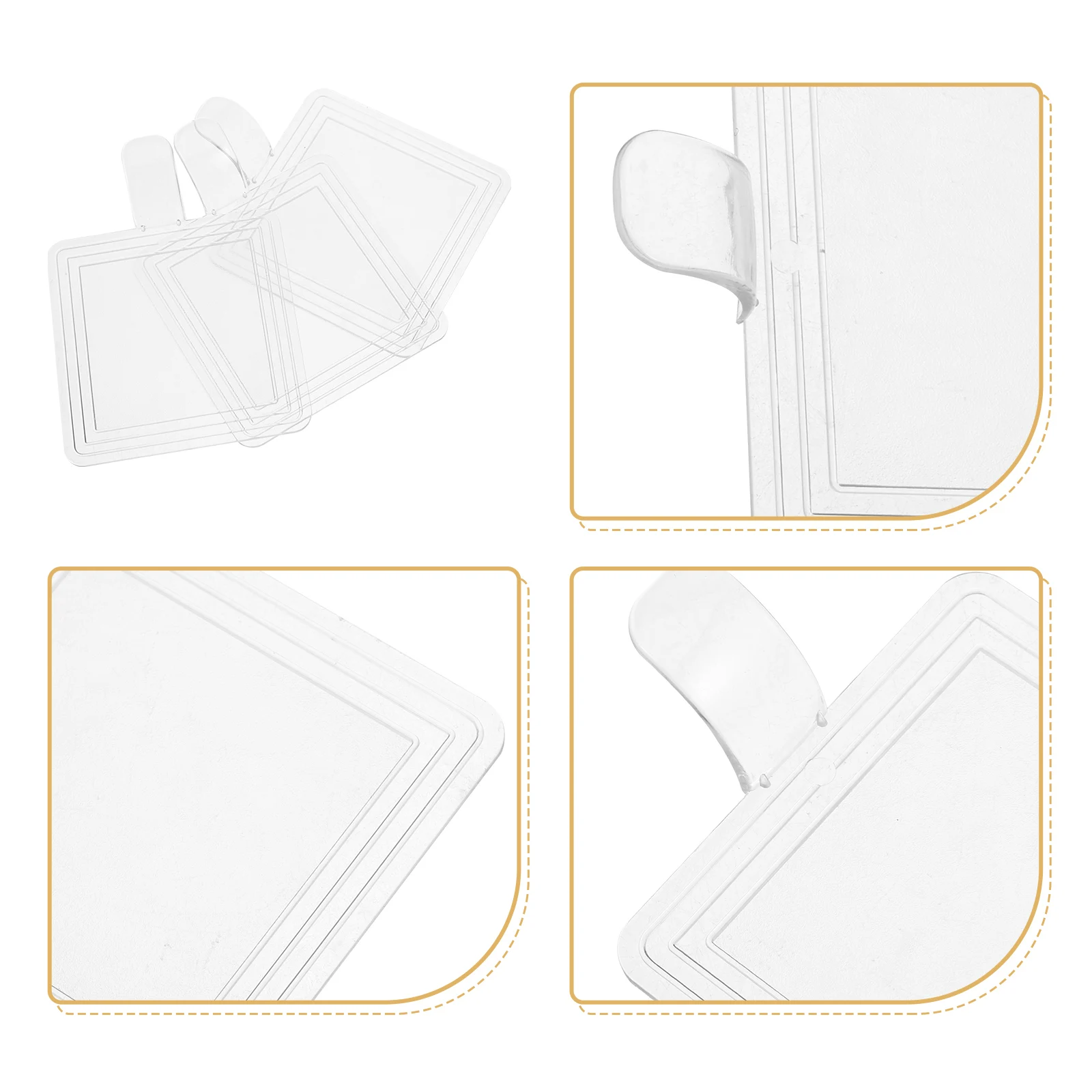 

100pcs Cake Boards Reusable Thicken Plastic Dessert Bases For Wedding Birthday Party Baking Display Tray Holder