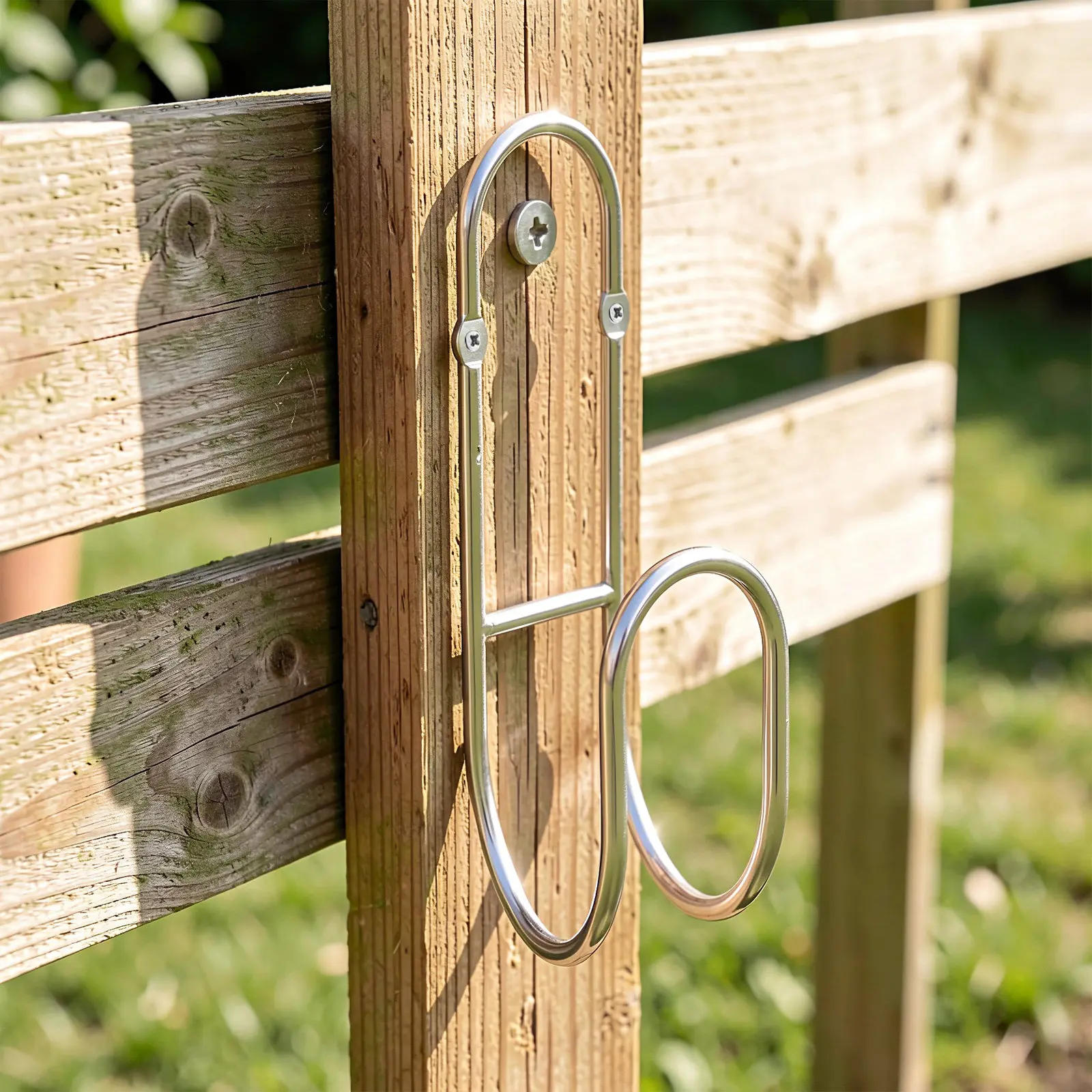 Garden Hose Hanger Wall Mounted Stainless Steel Heavy Duty Outdoor Hose Holder Rack Fence Mounted Water Pipe Hooks Garden Faucet