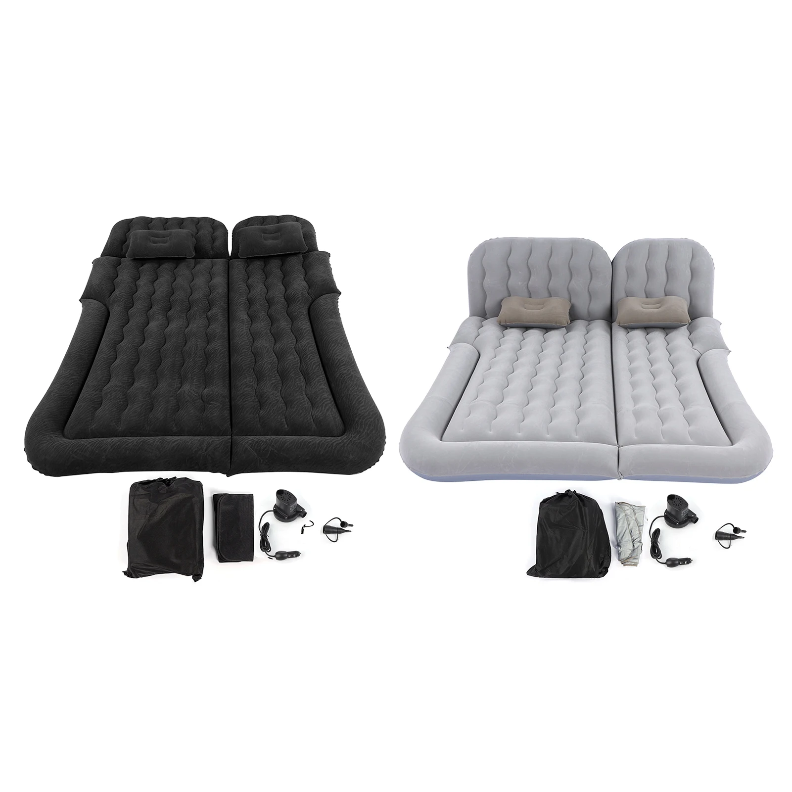 2‑In‑1 SUV Inflatable Mat Car Mattress Multifunction Soft Sleeping Rest Cushion Inflatable Travel Mattress for Traveling Car - Image 2