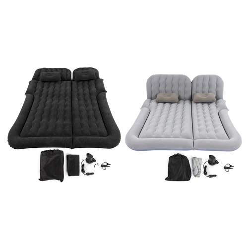 Imagen 2 del producto Colchón inflable para coche SUV 2 en 1, cojín de descanso para dormir suave multifunción, colchón de viaje inflable para coche de viaje