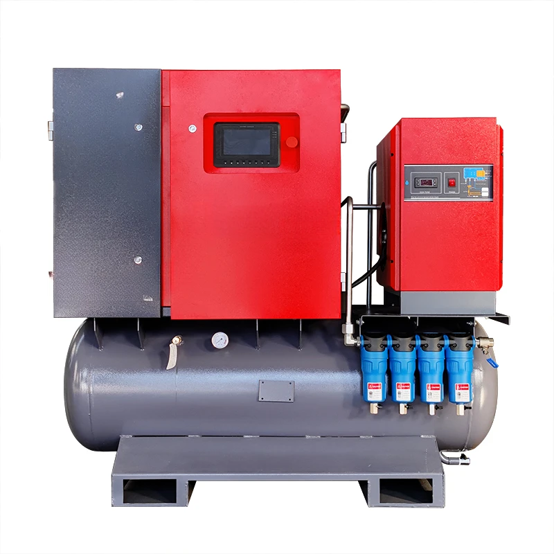 Per Sollant 7.5KW 11KW 15KW 18.5 compressore d'aria a risparmio energetico 4-in-1 compressore d'aria a vite tutto in uno compressore d'aria a velocità fissa