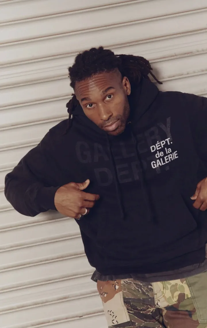 Gallery Dept Letter Overlap Print American High Street Hooded Sweater