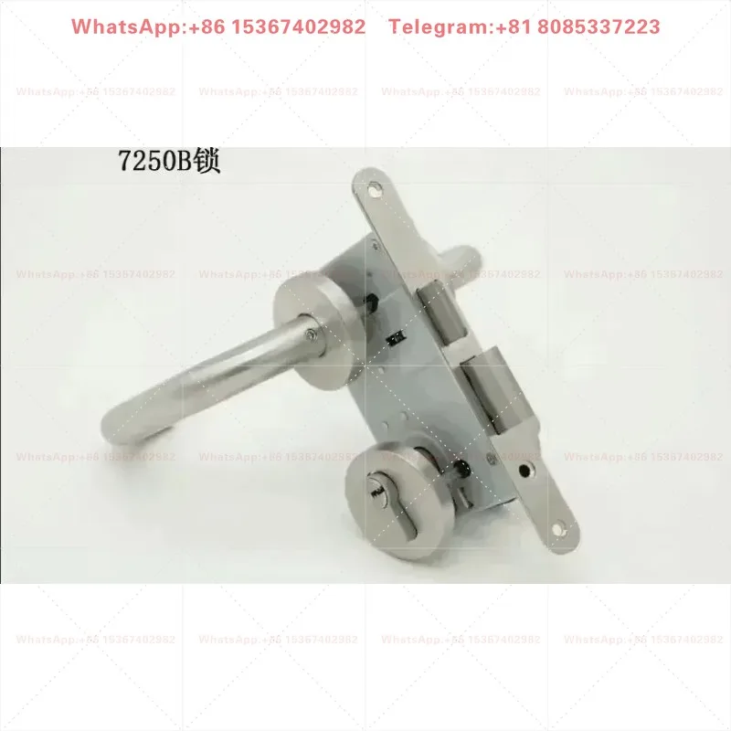 7250B Fireproof Stainless Steel Wooden Door Split Lock Large Gourd European Standard Indoor Door Lock Panel 180*20mm Hardware