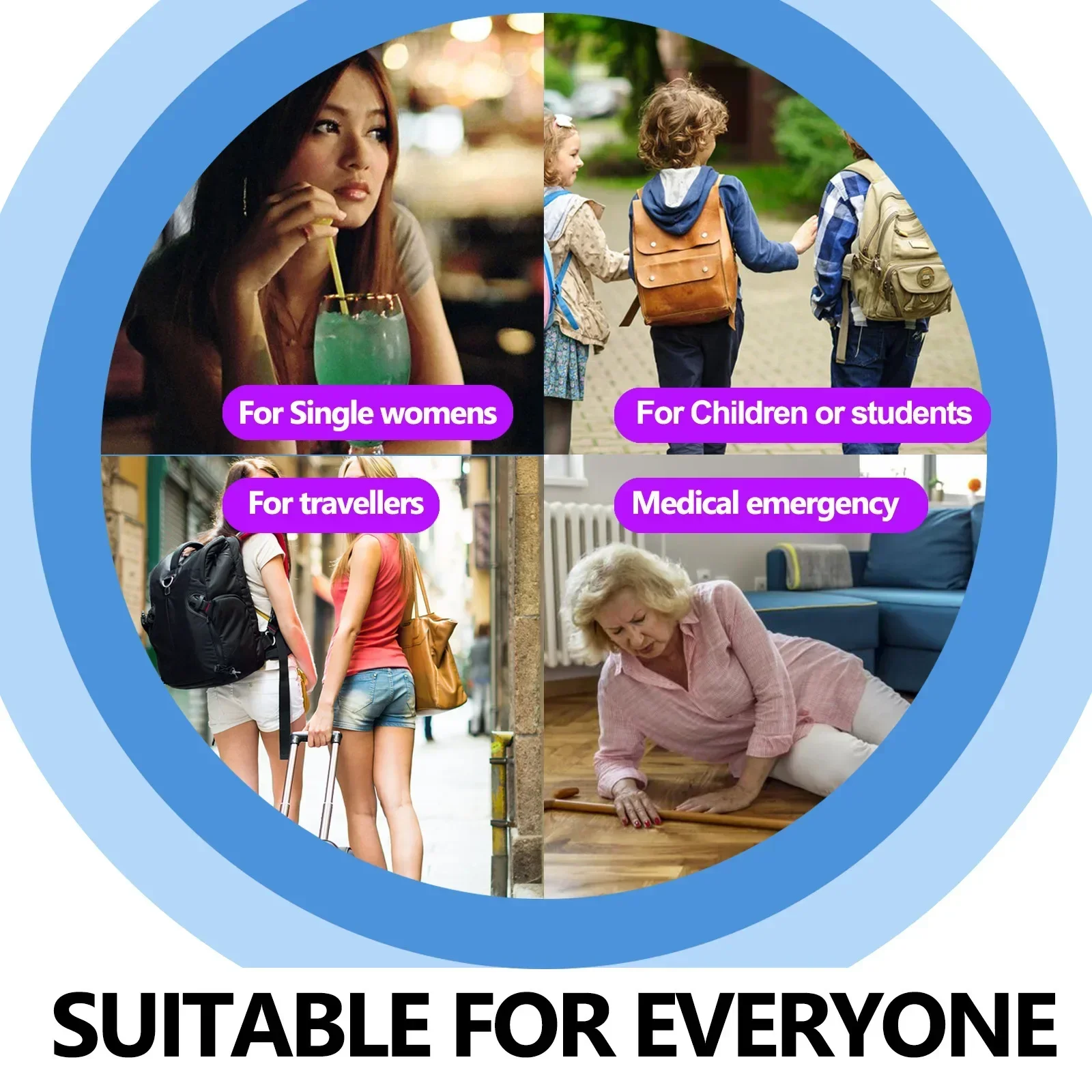 Wholesale 130dB Anti-wolf Self Defense Alarm Personal Safety Scream Loud Emergency Alarm Keychain  Security Protect Alert H1