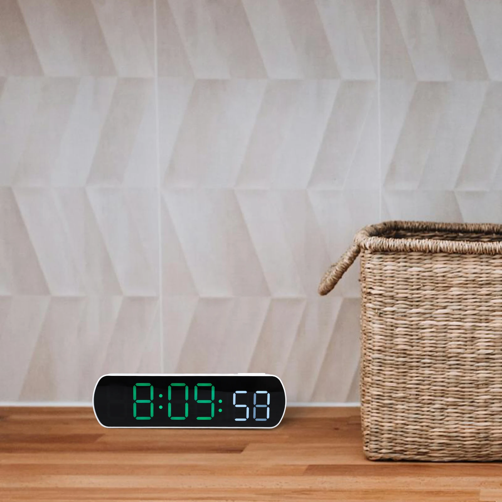 

Digital Alarm Clock Compact Plastic Material Easy Setup Loud Alarm Bedroom Study Table Clock Countdown Clocks for Bedroom