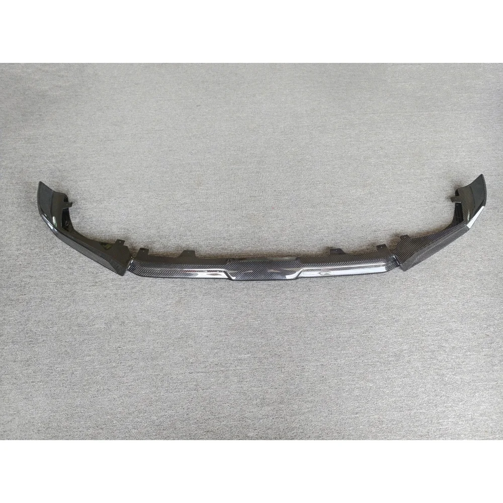 Car Front Lip Upgrade Aul Style Dry Carbon Fiber Front Bumper Lip Front Splitter Suitable for 19-23 X6M 4