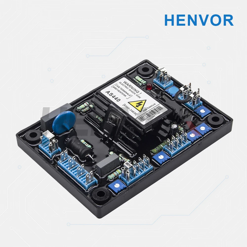 SHALUO AS440 AVR Automatic Voltage Regulator for Stamford Generators – Brushless Excitation Stabilizer Control Module