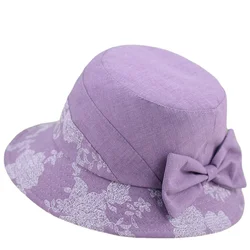 Elder Women's Hats Spring and Autumn Mother Sun Hat Big Eaves Cloth Single Cap Elderly Grandmother Sun Hat Summer