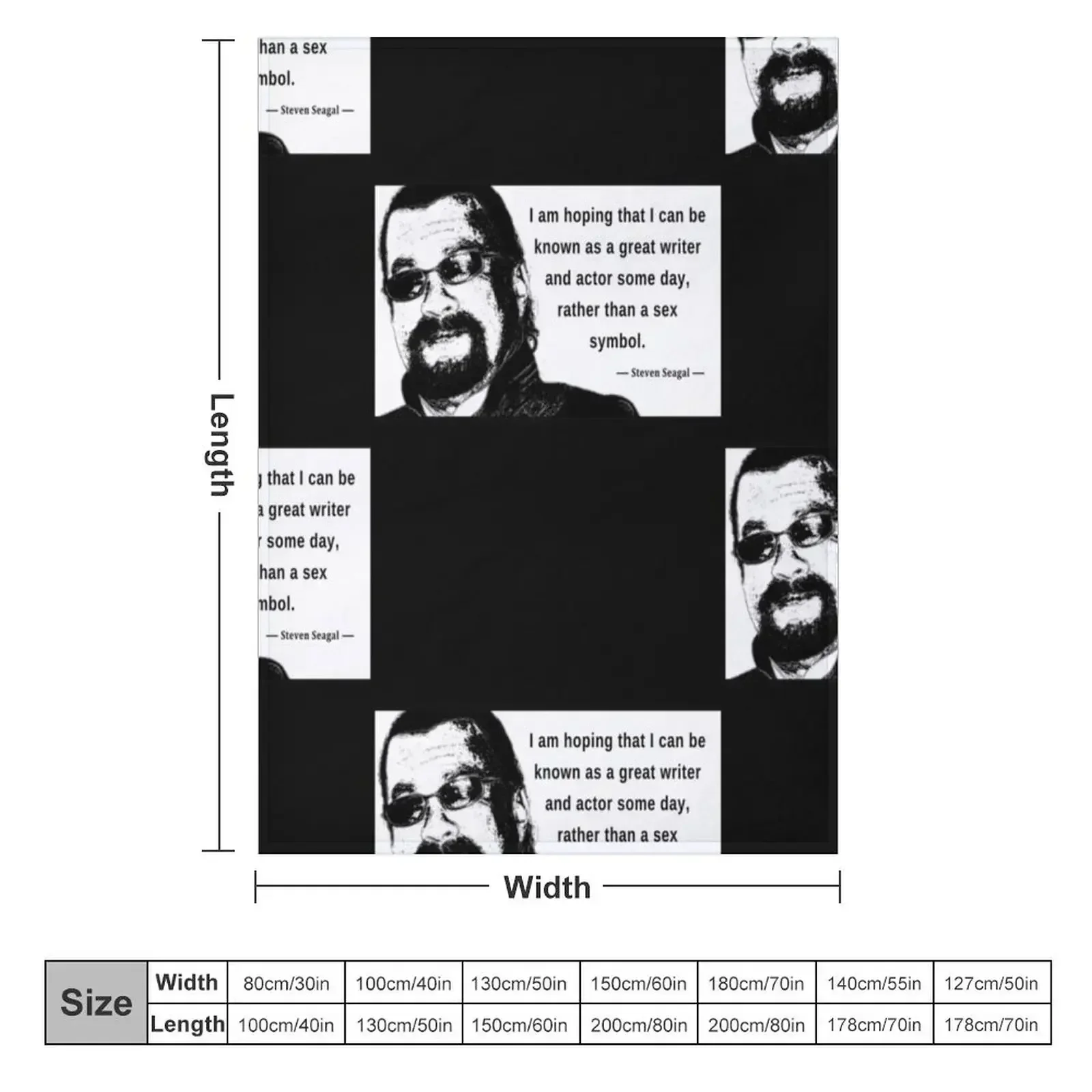 Steven Seagal - Sex Symbol Essential Throw Blanket anime Thins Blankets