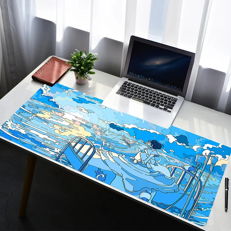 

Mouse Pad Design Non-Slip Desk Mat Gaming Underwater World Accessories Stitched Edges For Home And Game For Gamer Mousepad