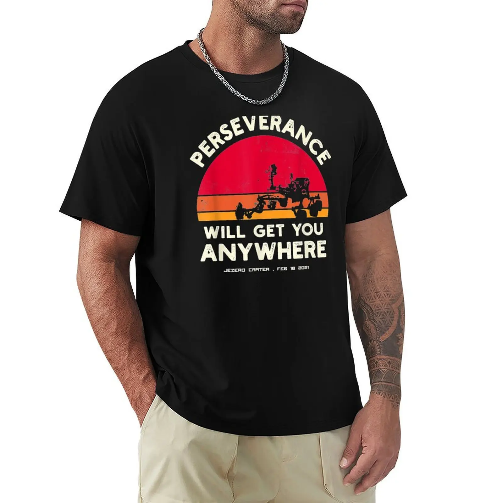 Perseverance Mars Rover Landing 2021 Mission T-Shirt mens graphic t shirts T-Shirt