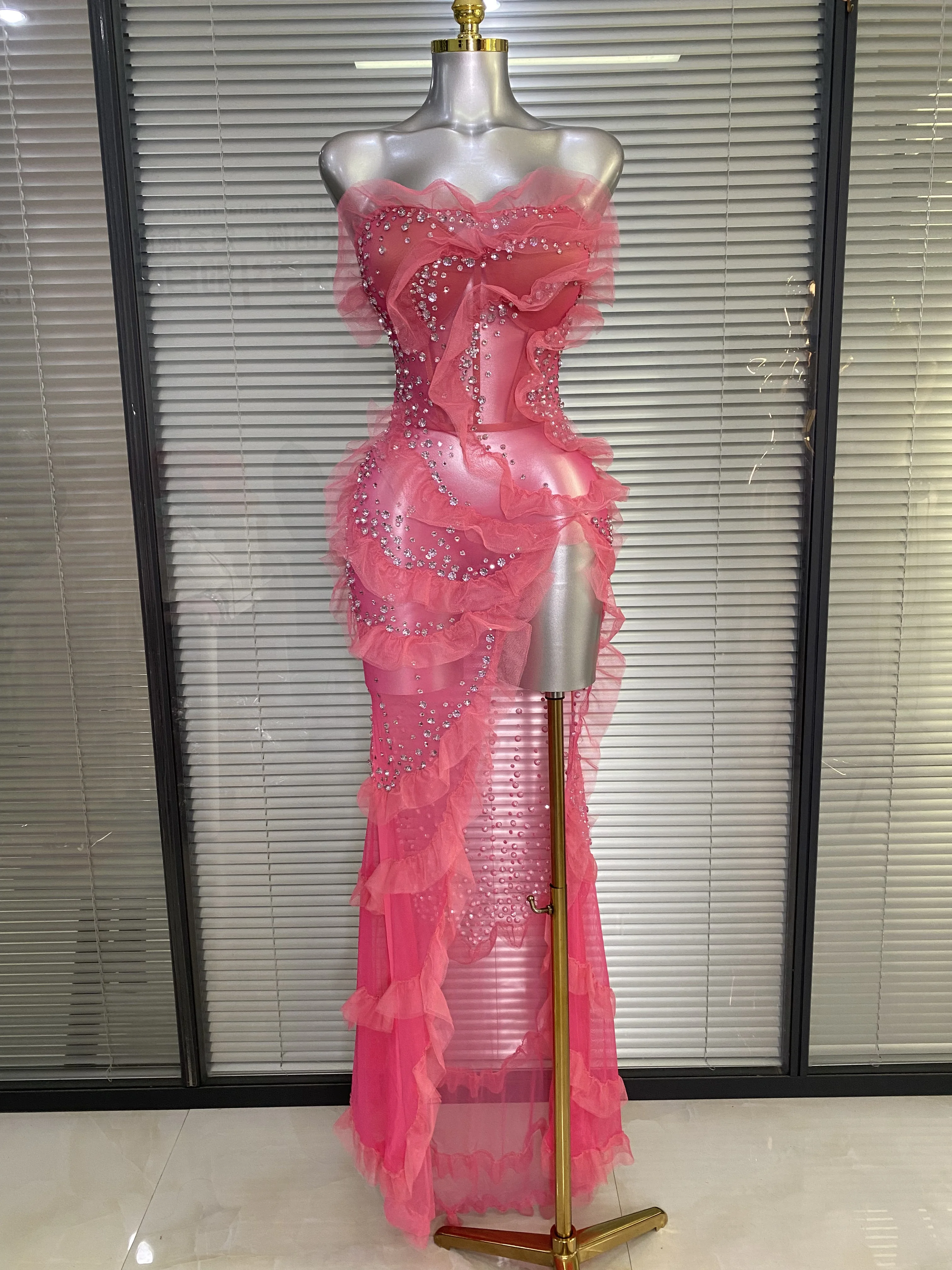 Women Sexy Sparkly Rhinestone  - Sparkly Rhinestone Club Party Dress 评论和价格