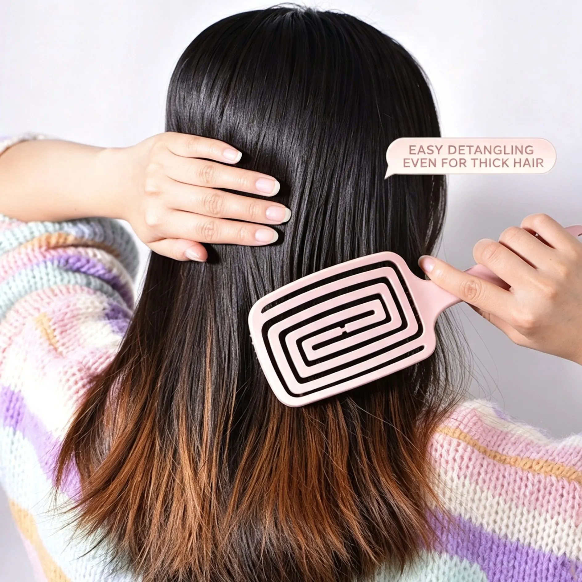 1Pcs Air Cushion Comb Fluffy Anti-Hair Loss Massage Hair Brush For All Hair Types For Long Thick Thin Curly Natural Hair