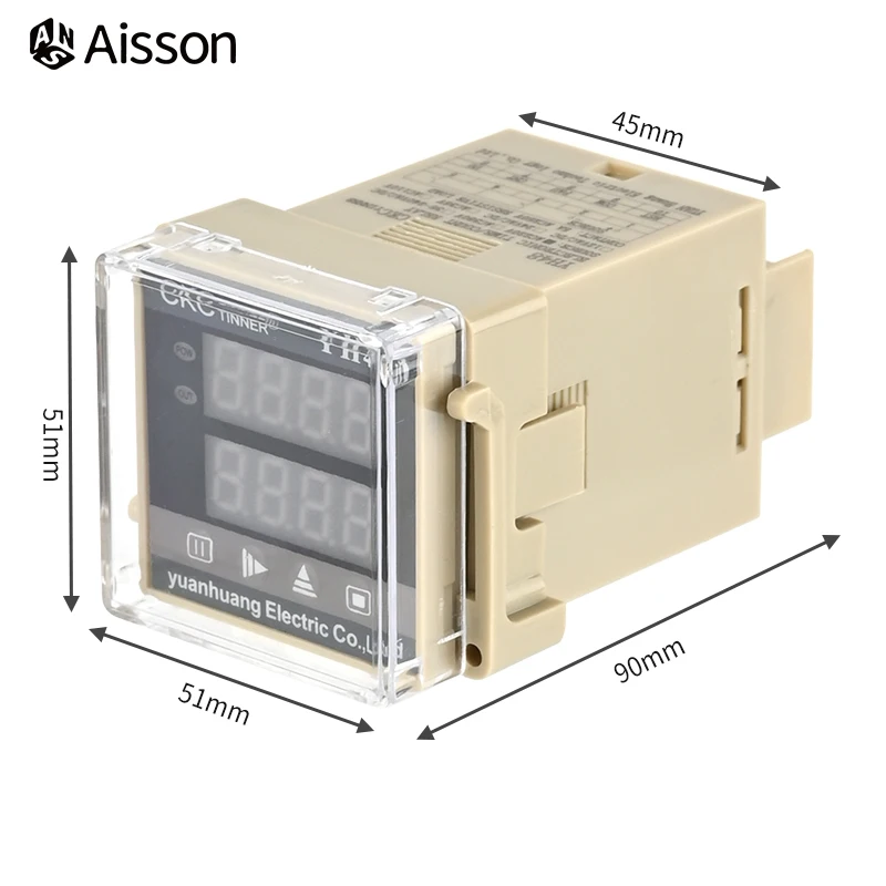 ZN48 YH48 podwójny wyświetlacz cyfrowy licznik przekaźnik czasowy wielofunkcyjne opóźnienie cyklu AC220V DC24V
