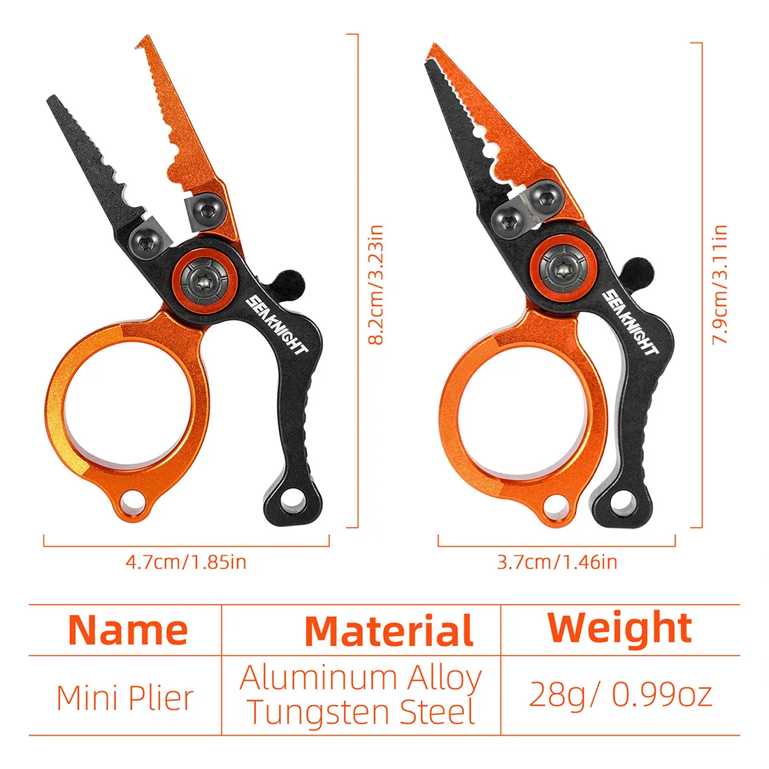 ضرورية لالزنجلين! كماشة صغيرة محمولة من سبائك الألومنيوم، "صندوق الكنز" لصيد الأسماك يمكن القطع والتقطيع والتواء #4