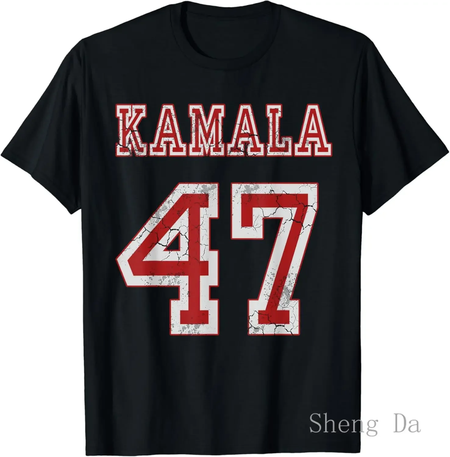 Kamala Harris 47 Th President USA America 2024 Election T-Shirt Top Women Pure Cotton Short Sleeve Tee Women's Tops Tees