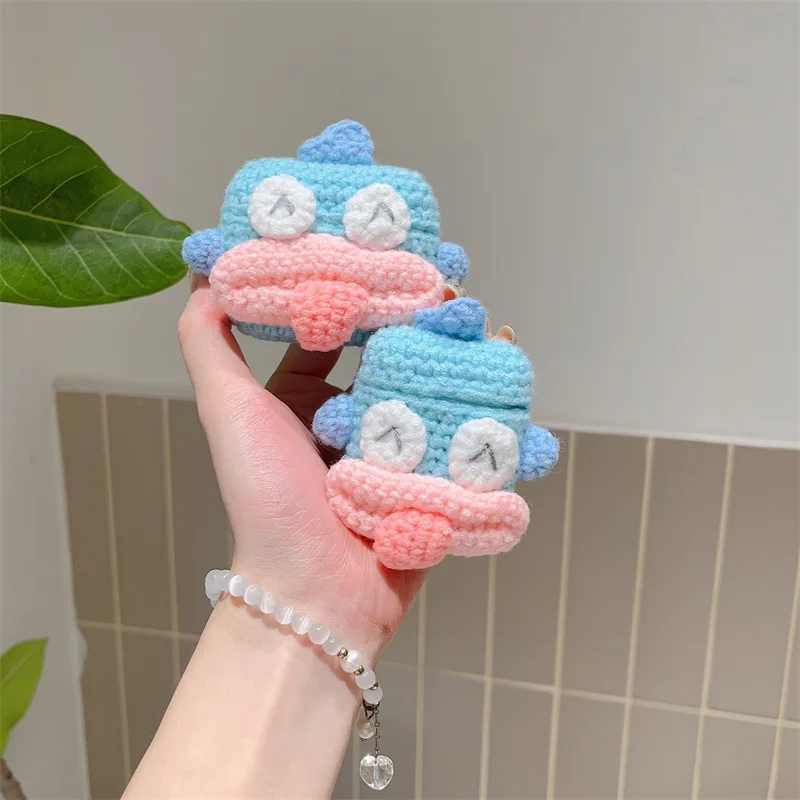 

Woolen Knit Cartoon Fish Case for AirPods Pro2 Airpod Pro 1 2 3 Bluetooth Earbuds Charging Box Protective Earphone Case Cover