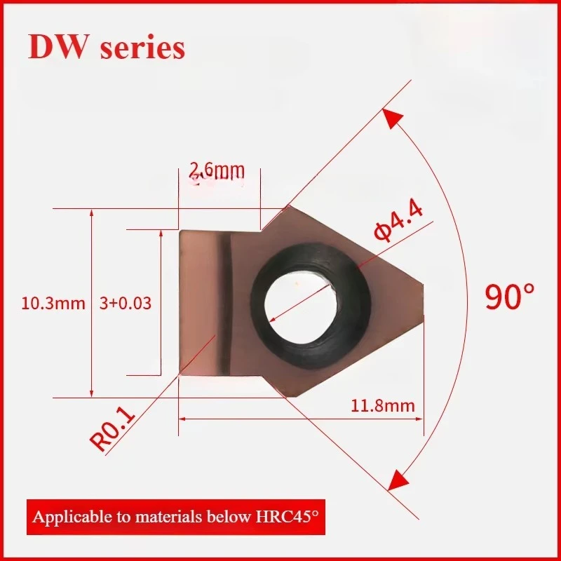 Keyway Broaching Cutter Carbide Insert Blade for CNC Machine To Cut Blind Internal Keyway Slot Groove Spline Shaft