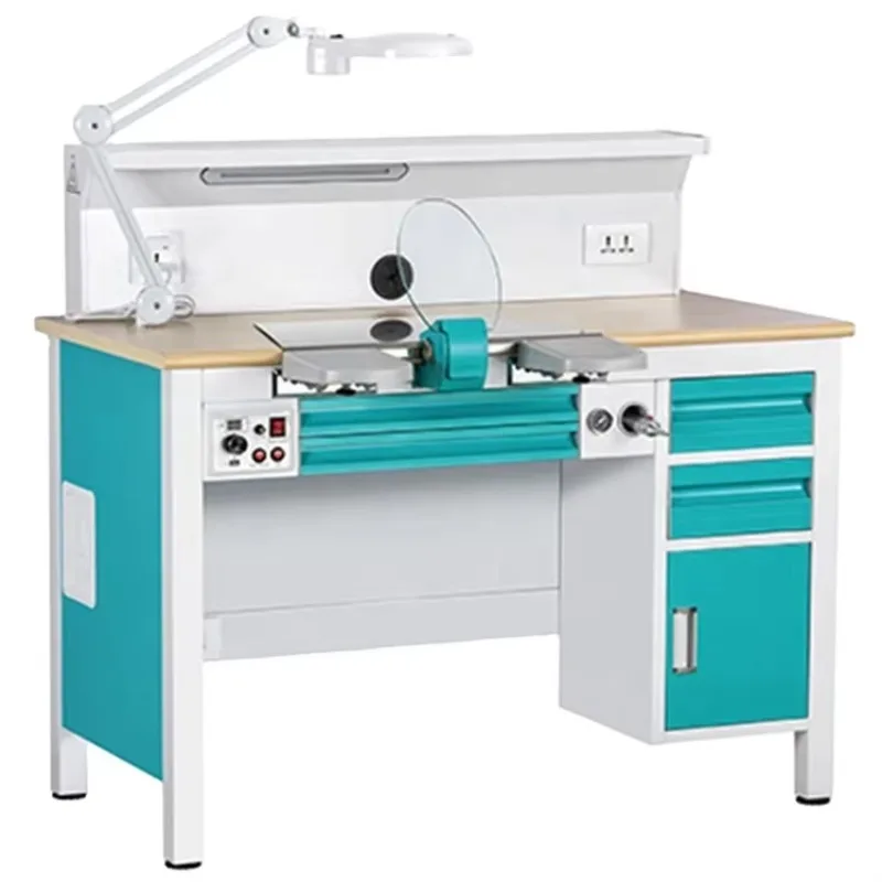 Two People Dental Lab Bench Workstation Lab Furniture