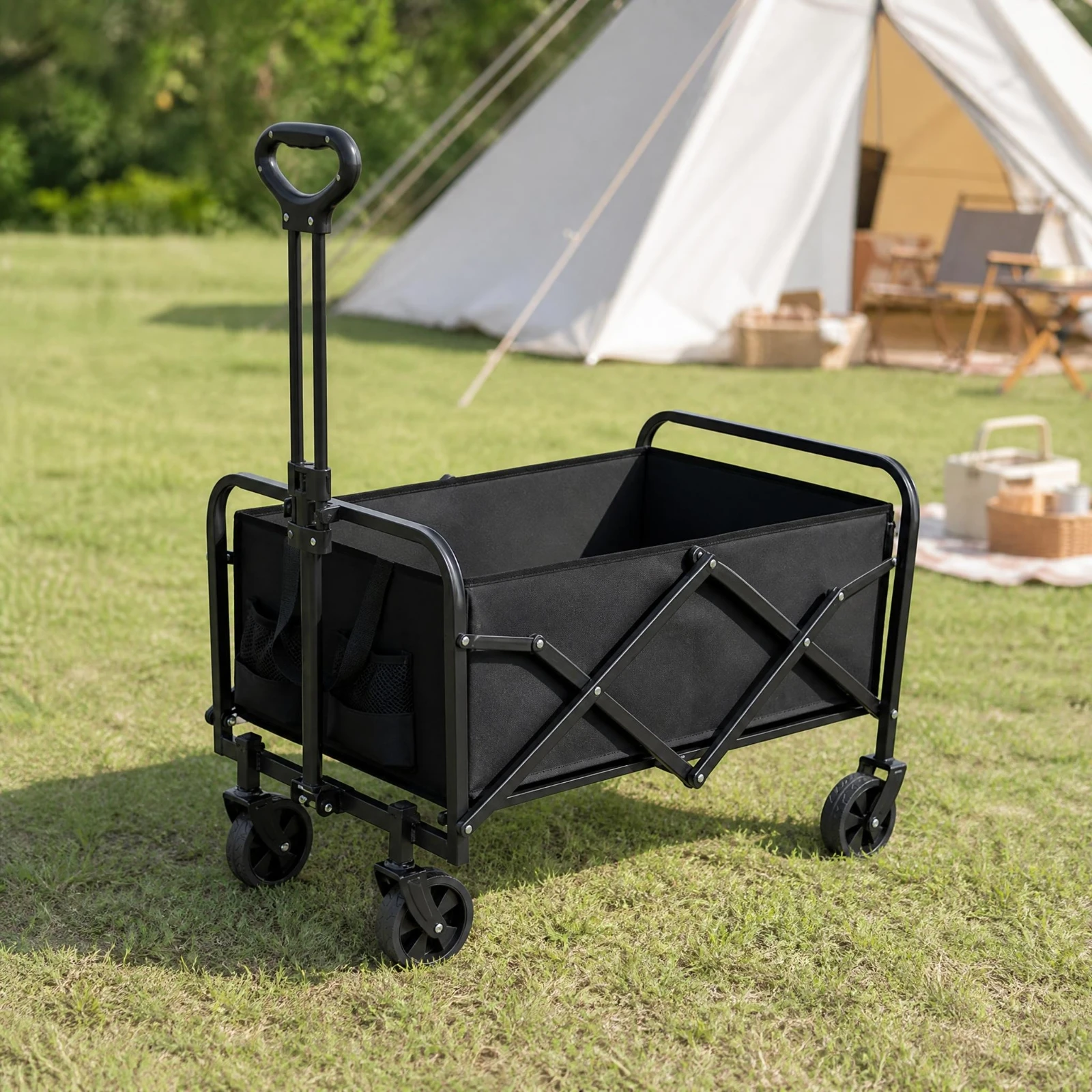 รถเข็นพับได้ รถเข็นแคมป์ปิ้ง ล - Outdoor Camping Trailer บทวิจารณ์และราคา