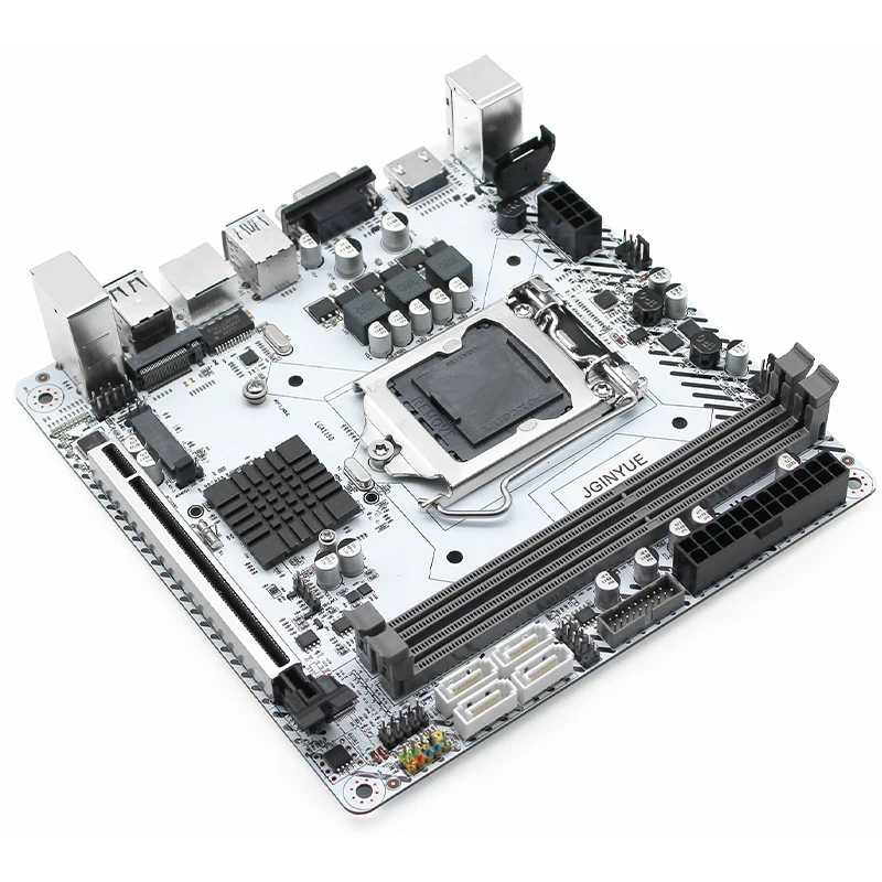 JGINYUE H97 ITX LGA 1150 Motherboard Intel i3 i5 i7 E3 CPU DDR3 1600MHz 16GB M.2 NVME SATA USB3.0 VGA HDMI Mini-ITX H97I PLUS