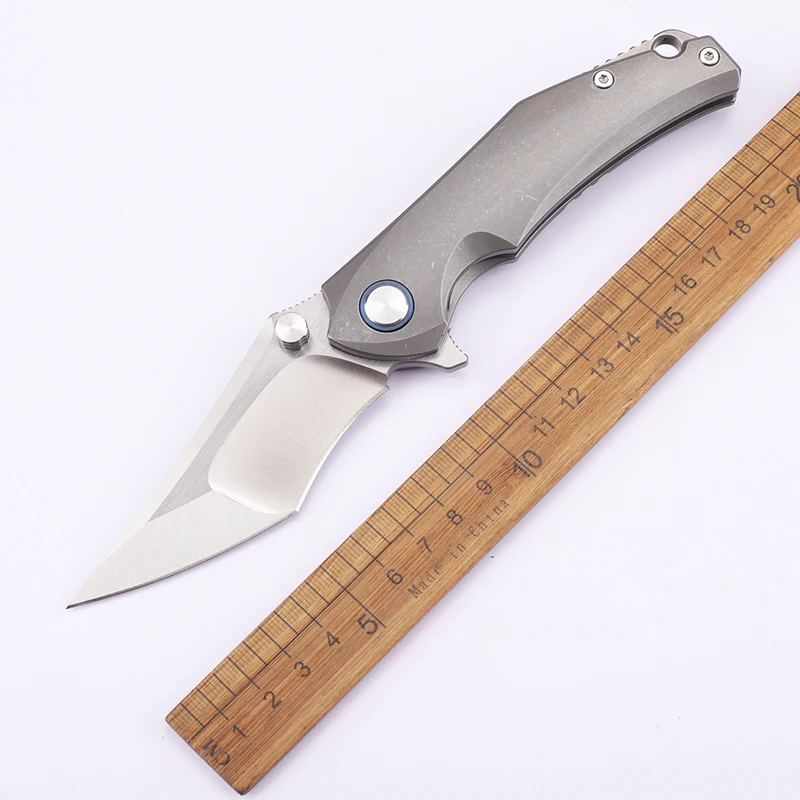 

New Outdoor Folding Knife M390 Steel Titanium Alloy Handle Practical Hunting Camping Survival EDC Knife Fruit Tool Knife