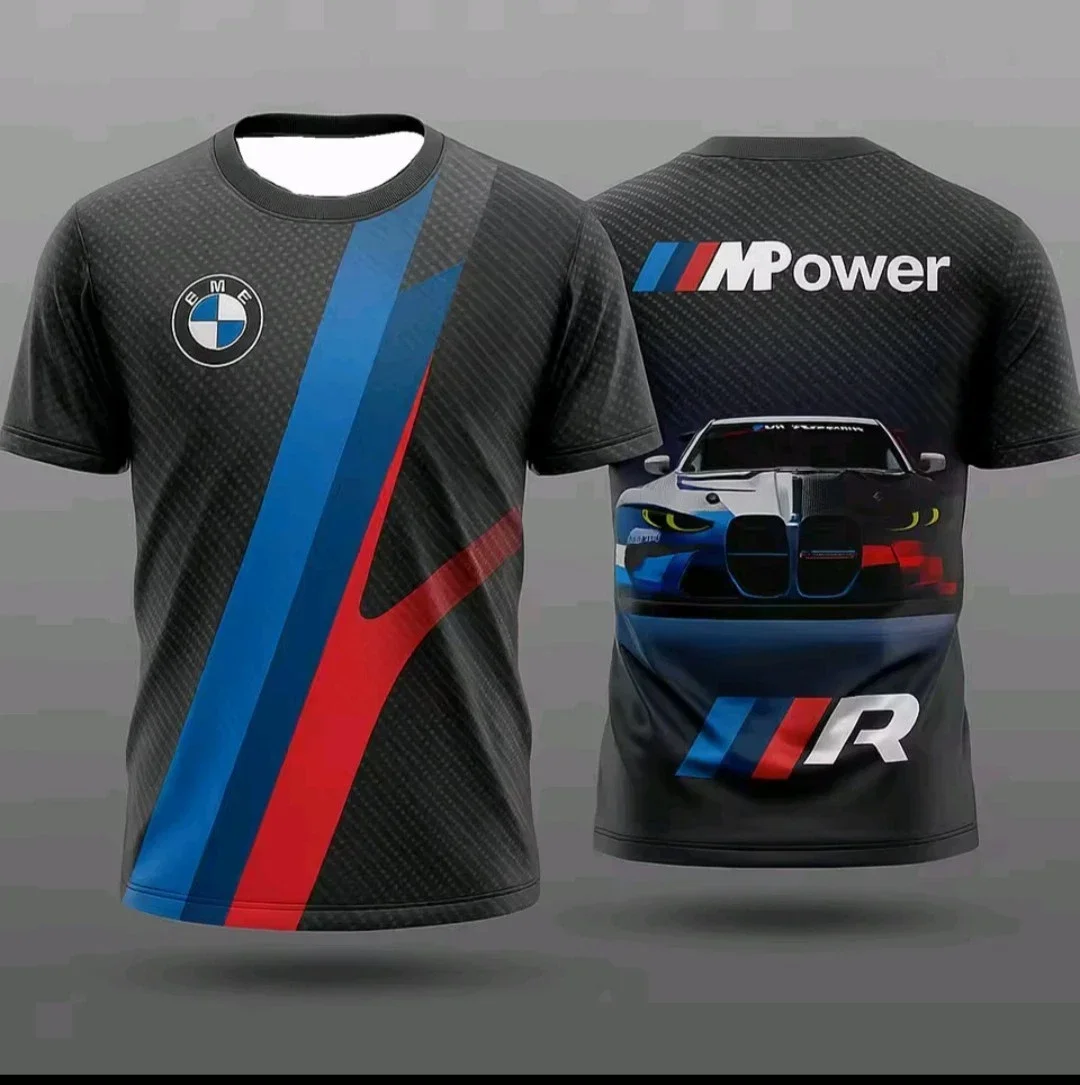

Мужская летняя футболка BMW Motorsport, подарочная футболка всех размеров для любителей автомобилей, мужские быстросохнущие мотоциклетные футболки с круглым вырезом, топ