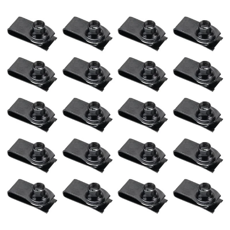

A2BF U Spring Fasteners Extruded U Spring 20pcs for Automotive Metal & Bumper Retention