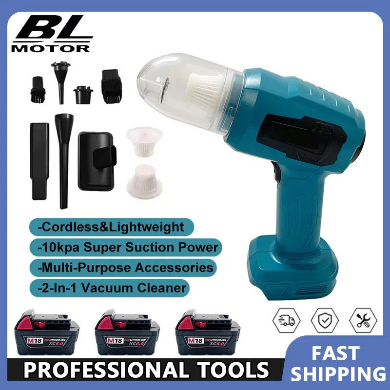 

For Makita 18V Battery Multifunction Dust Collect Handheld Rechargeable Power Tools 18V Battery Cordless Mini Car Vacuum Cleaner