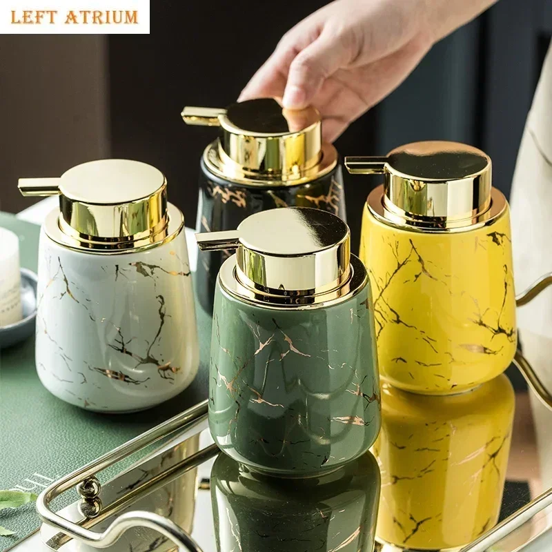 

Мраморная керамическая бутылка для лосьона, сверкающая бутылка, дозатор мыла, дозаторы для ванной комнаты, бутылки для мыла для рук и геля для душа