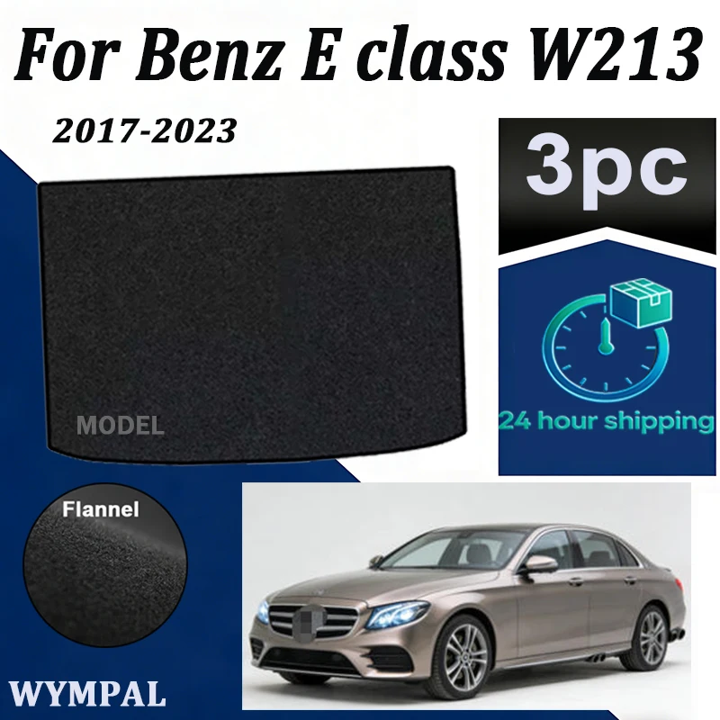 

Nylon Car Rear Trunk Mat For Benz E class W213 2017-2023 Boot Cargo Carpet Pad Accessories black Trunk