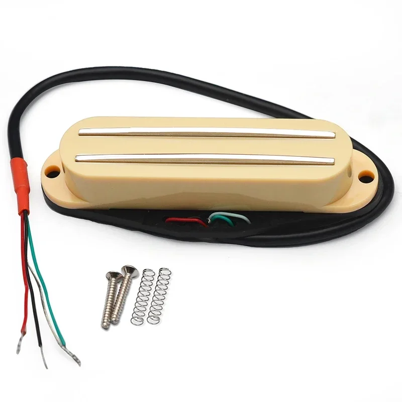 Alnico II Mini Humbucker ST Single Coil Size Hot Rail Pickup 9K 4 Conduct Output Coil Splitting Alnico 2 Pickup Multi Colour