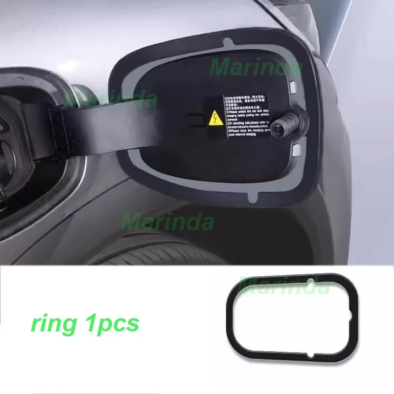 Car Charging Port Cover for BYD Atto 3 Yuan Plus EV 2024 Dustproof Protective Sealing Ring Waterproof Cover Exterior Accessories