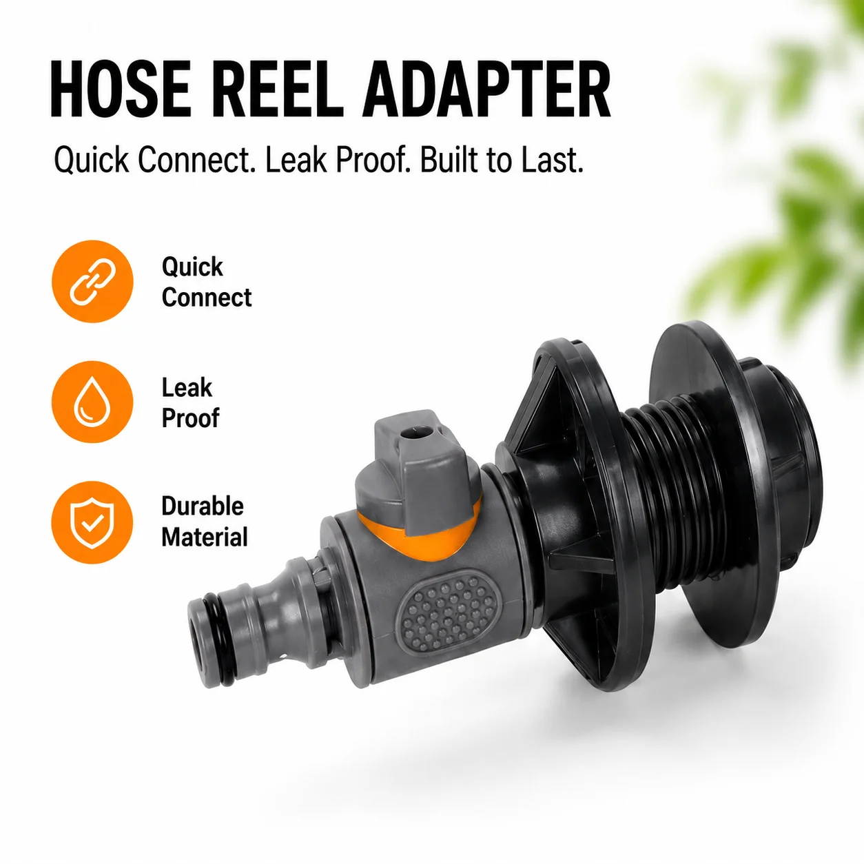 PVC/IBC Water Barrel Adapter, Durable Water Tank Adapter with Valve, Quick Installation Rainwater Collection Connector Kit