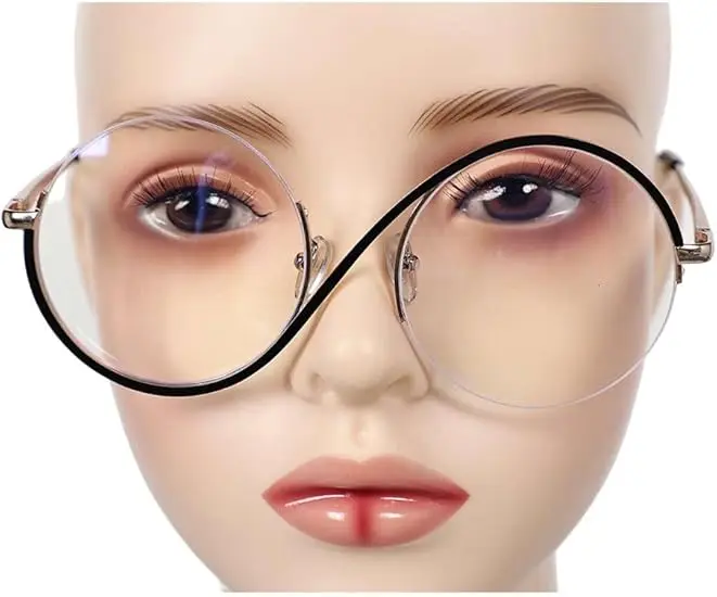 Elphaba Cosplay Brille Mädchen Cosplay Runde Brillengestelle für Frauen Mode Kostüm Party