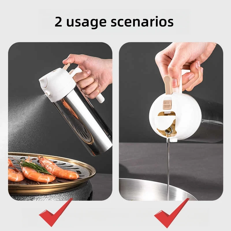 Oil Spray Bottle Kitchen BBQ Cooking Olive Oil Dispenser Camping Baking Empty Vinegar Soy Sauce Sprayer Containers