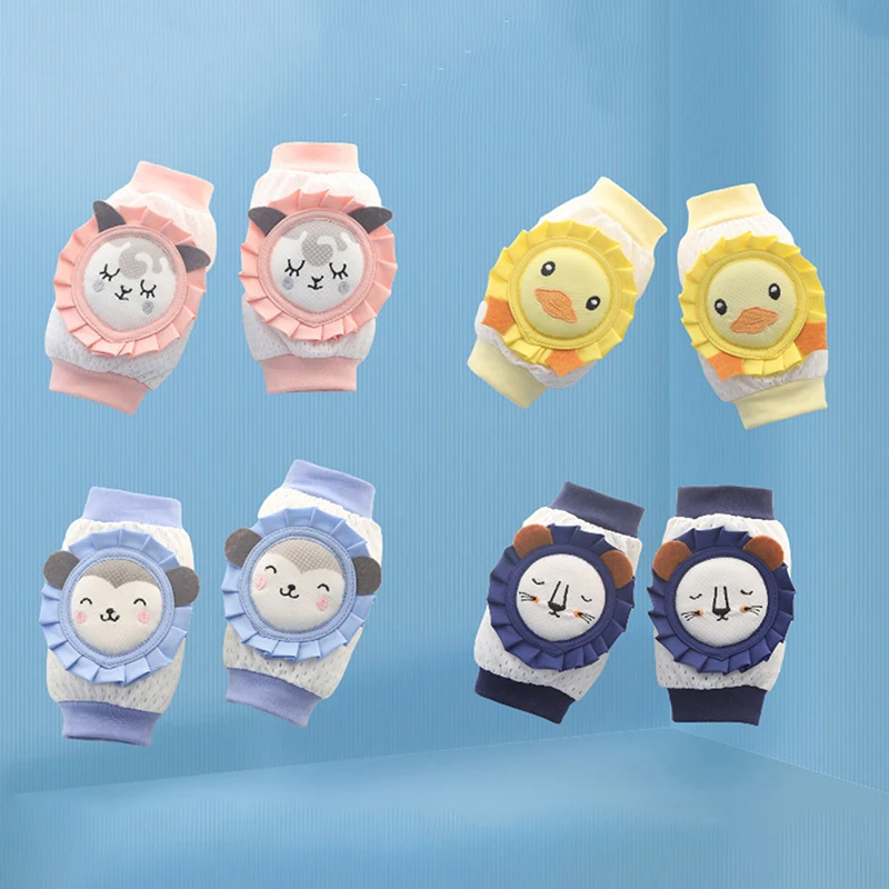 1 пара детских наколенников, милые Мультяшные Детские наколенники, Детские наколенники, детские противоскользящие безопасные грелки для ног