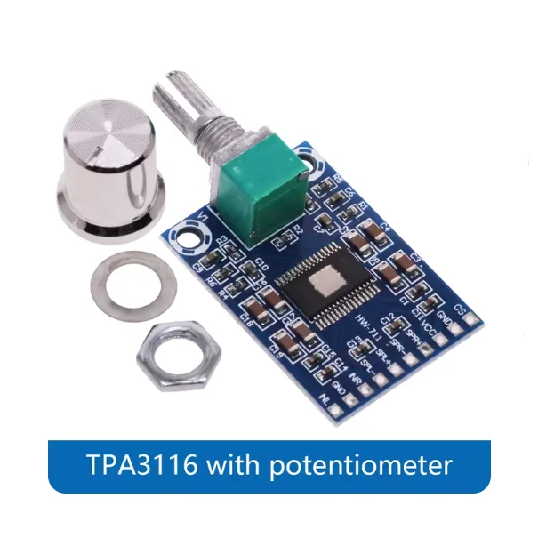 XH-M562 TPA3116D2 Mini Digital Audio Amplifier Board Class D Amplifier Board Module 2X50W DC12V-24V