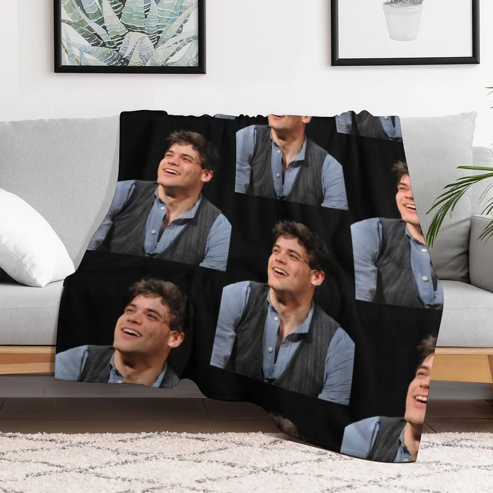 Jeremy Jordan Newsies Throw Blanket sofa bed Sofa Quilt Blankets