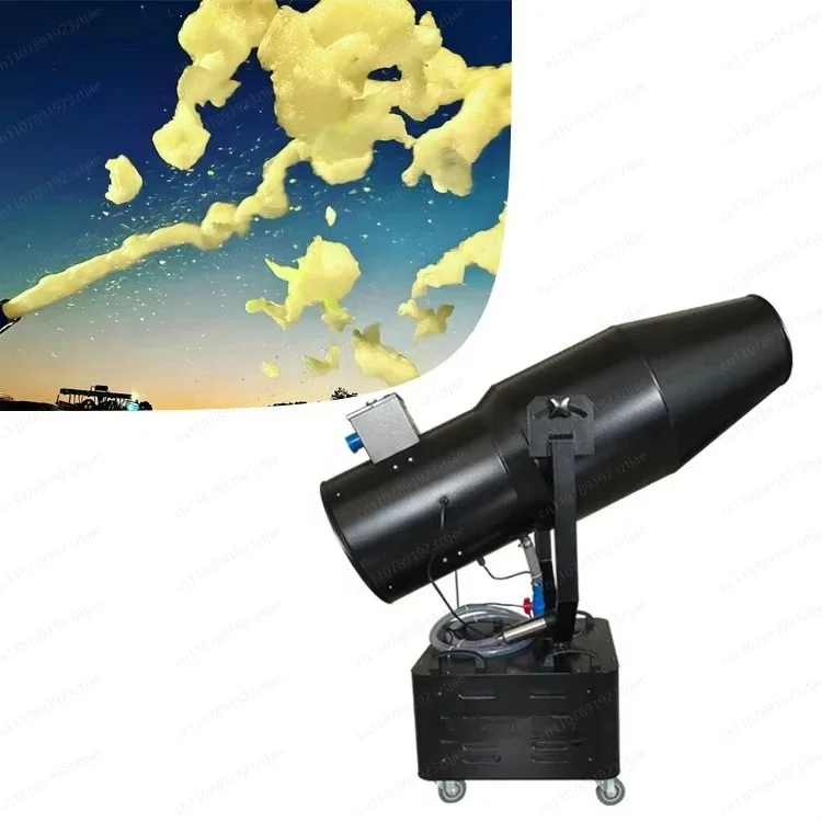 Foam Party Cannon with Built-in Swing Motor, Large Driver Foam Machine & Color Additive for Outdoor Stage, Pool Event