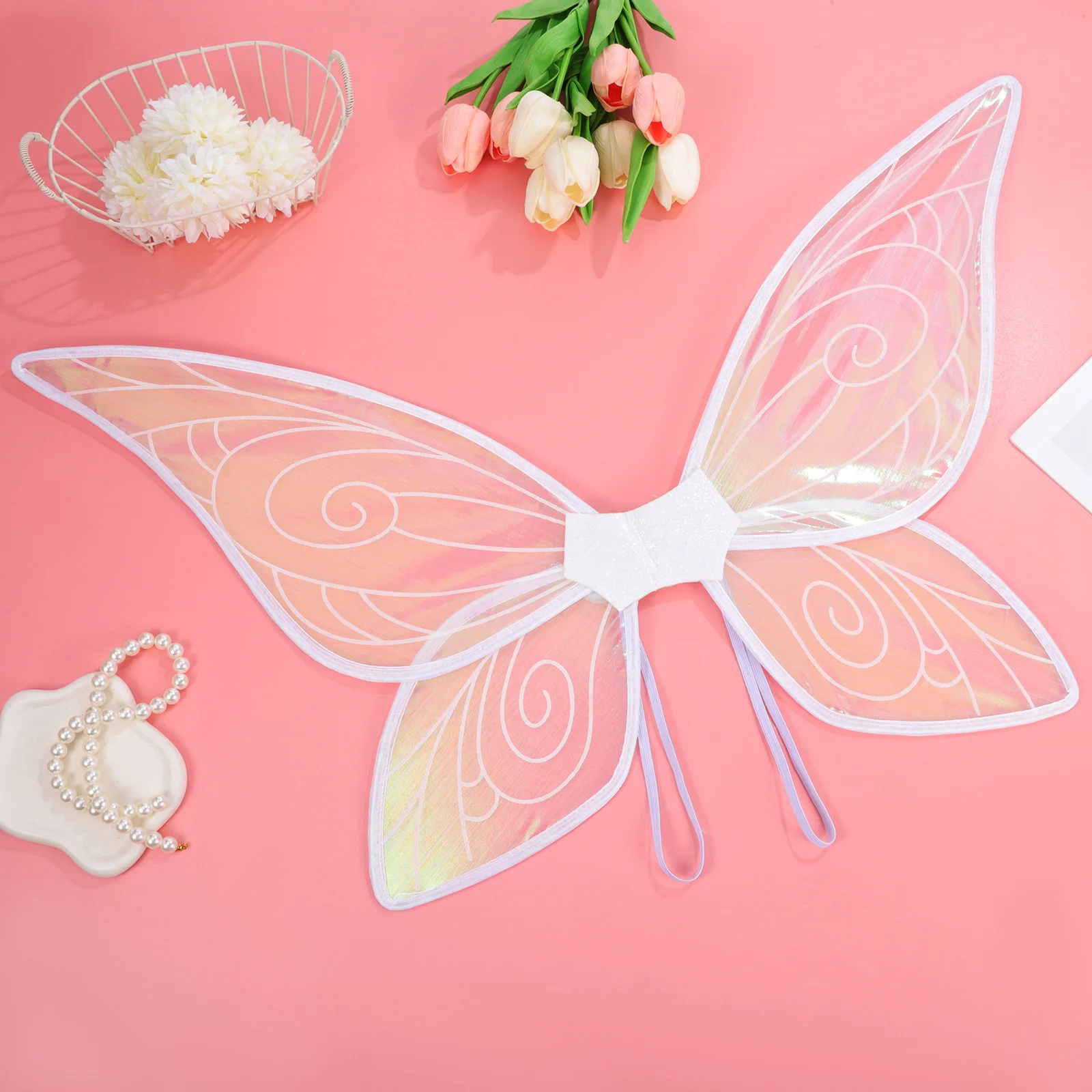 

Fairy Wing with Light Butterfly Wings for Women Elegant Gauze Material Easy Wear Removable for Costume Ball Dress Up Party